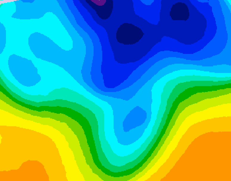GDPS 500 millibar geopotential height 234 hour forecast chart for Canada based on 2026/03/27 1200Z data