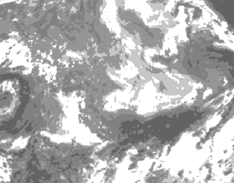 GDPS total cloud 120 hour forecast chart for Canada based on 2026/03/27 0000Z data
