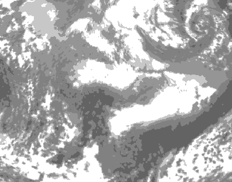 GDPS total cloud 180 hour forecast chart for Canada based on 2026/03/27 0000Z data