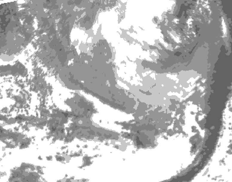 GDPS total cloud 036 hour forecast chart for Canada based on 2026/03/27 1200Z data