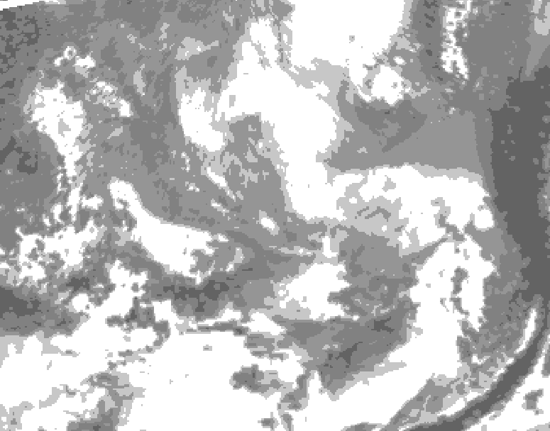 GDPS total cloud 048 hour forecast chart for Canada based on 2026/03/27 1200Z data
