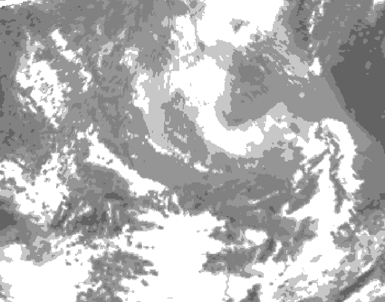GDPS total cloud 060 hour forecast chart for Canada based on 2026/03/27 1200Z data
