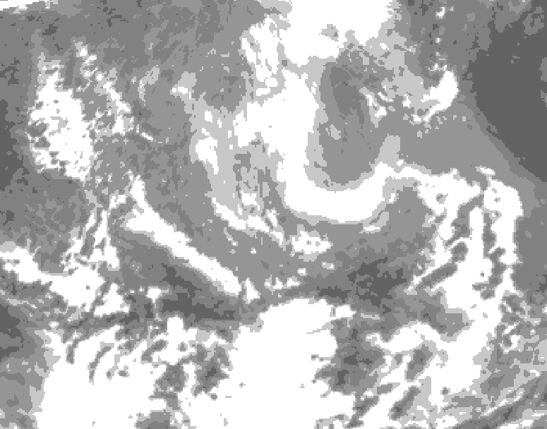 GDPS total cloud 066 hour forecast chart for Canada based on 2026/03/27 1200Z data