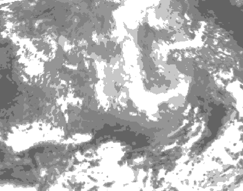 GDPS total cloud 084 hour forecast chart for Canada based on 2026/03/27 1200Z data