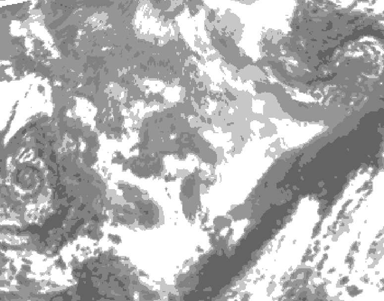 GDPS total cloud 126 hour forecast chart for Canada based on 2026/03/27 1200Z data