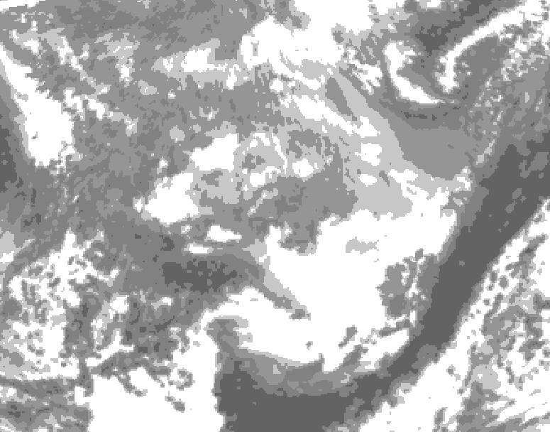 GDPS total cloud 150 hour forecast chart for Canada based on 2026/03/27 1200Z data