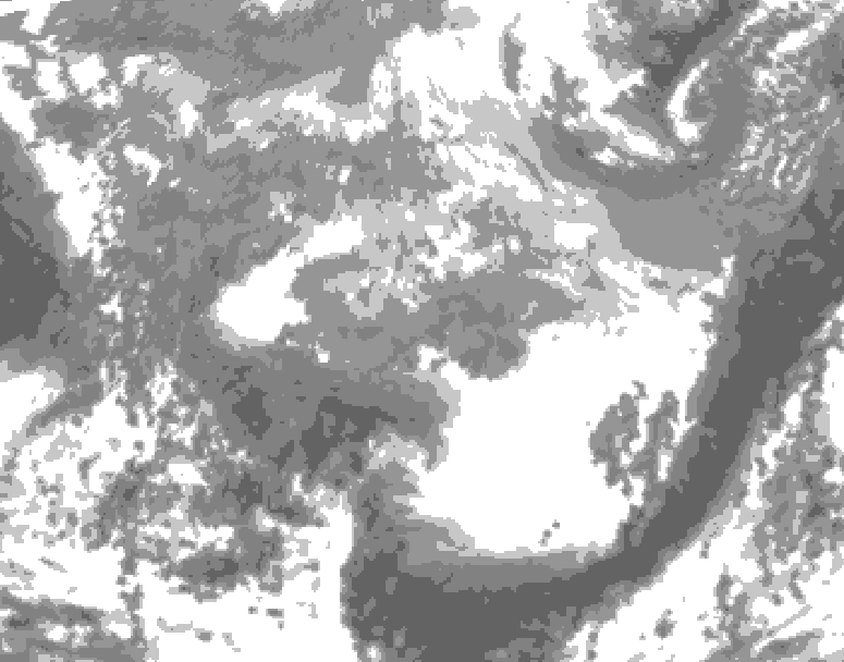 GDPS total cloud 156 hour forecast chart for Canada based on 2026/03/27 1200Z data