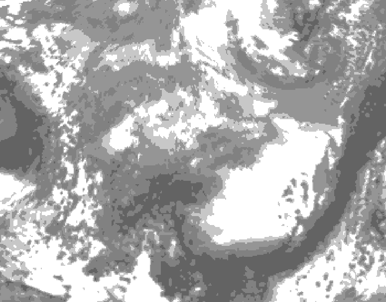 GDPS total cloud 162 hour forecast chart for Canada based on 2026/03/27 1200Z data
