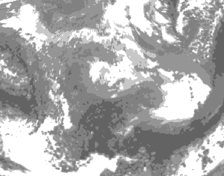 GDPS total cloud 180 hour forecast chart for Canada based on 2026/03/27 1200Z data