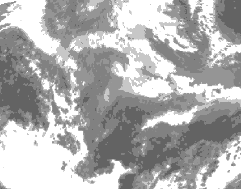 GDPS total cloud 198 hour forecast chart for Canada based on 2026/03/27 1200Z data