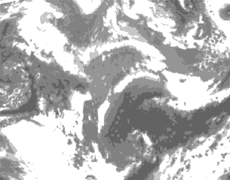 GDPS total cloud 222 hour forecast chart for Canada based on 2026/03/27 1200Z data