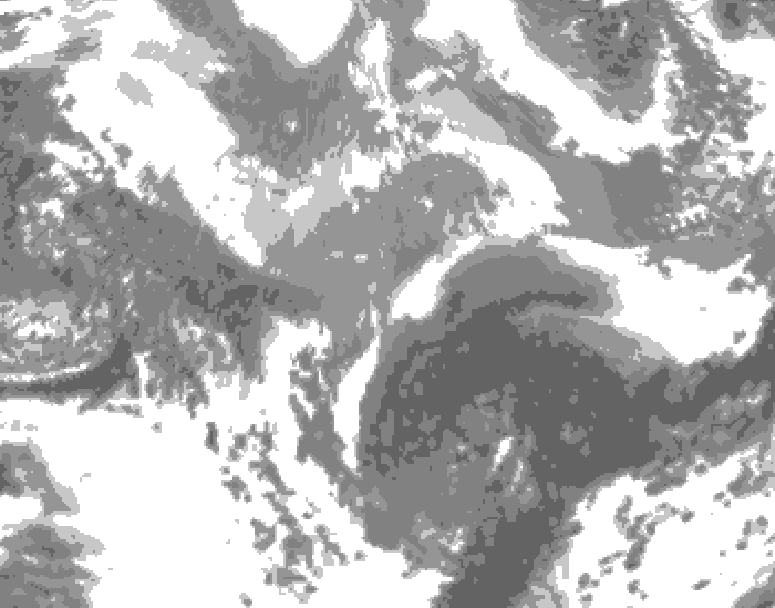 GDPS total cloud 228 hour forecast chart for Canada based on 2026/03/27 1200Z data