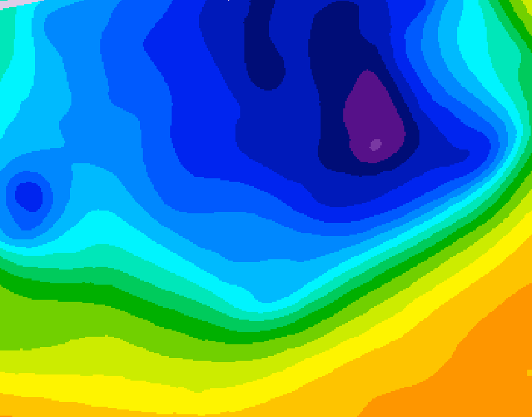 GDPS 500 millibar geopotential height 096 hour forecast chart for Canada based on 2026/03/28 0000Z data