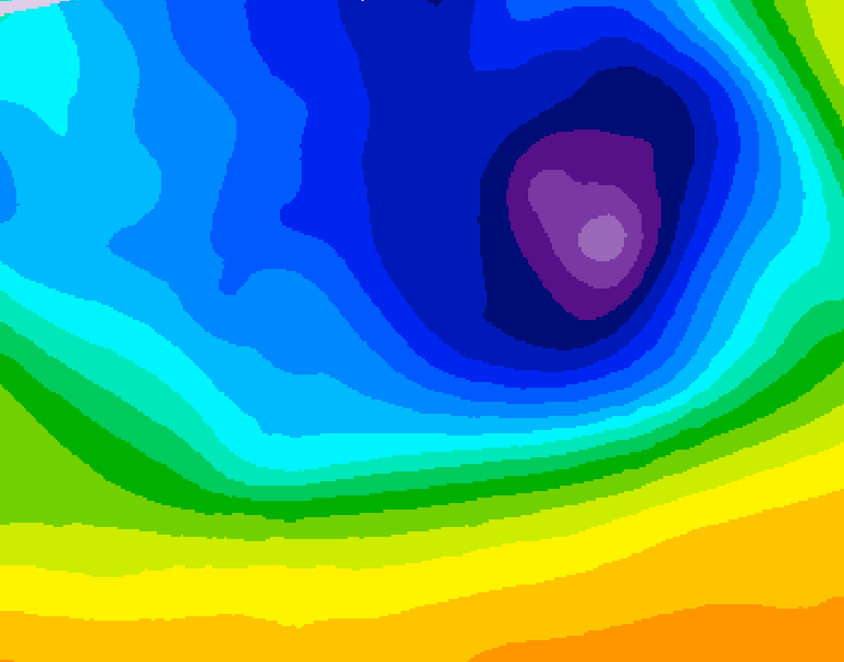 GDPS 500 millibar geopotential height 060 hour forecast chart for Canada based on 2026/03/28 1200Z data