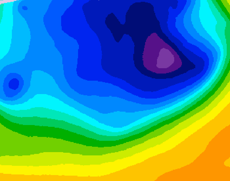 GDPS 500 millibar geopotential height 084 hour forecast chart for Canada based on 2026/03/28 1200Z data