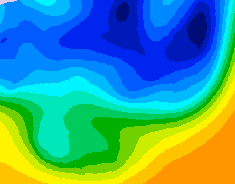 GDPS 500 millibar geopotential height 132 hour forecast chart for Canada based on 2026/03/28 1200Z data