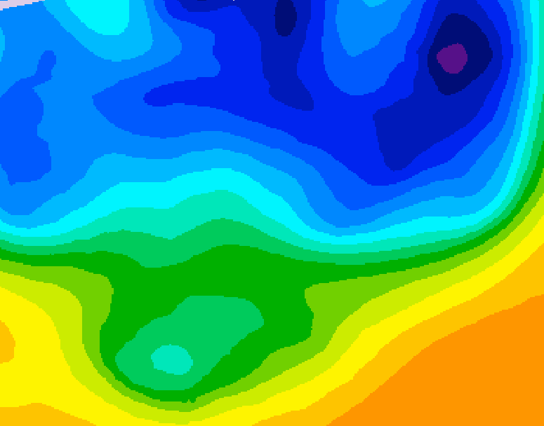 GDPS 500 millibar geopotential height 144 hour forecast chart for Canada based on 2026/03/28 1200Z data
