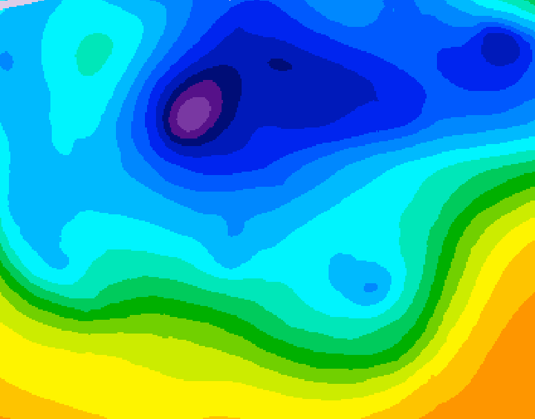 GDPS 500 millibar geopotential height 216 hour forecast chart for Canada based on 2026/03/28 1200Z data