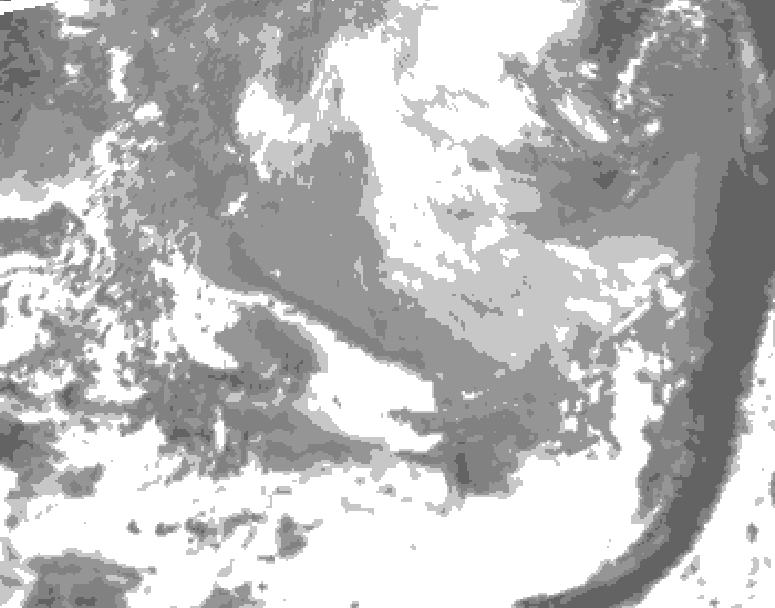 GDPS total cloud 024 hour forecast chart for Canada based on 2026/03/28 0000Z data