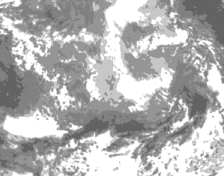 GDPS total cloud 072 hour forecast chart for Canada based on 2026/03/28 0000Z data