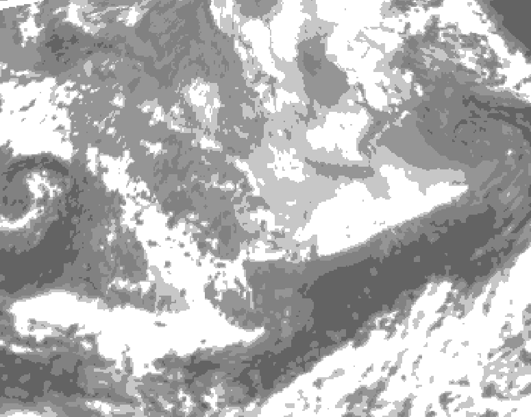 GDPS total cloud 096 hour forecast chart for Canada based on 2026/03/28 0000Z data