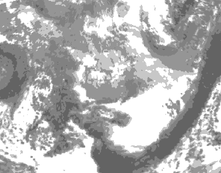 GDPS total cloud 144 hour forecast chart for Canada based on 2026/03/28 0000Z data