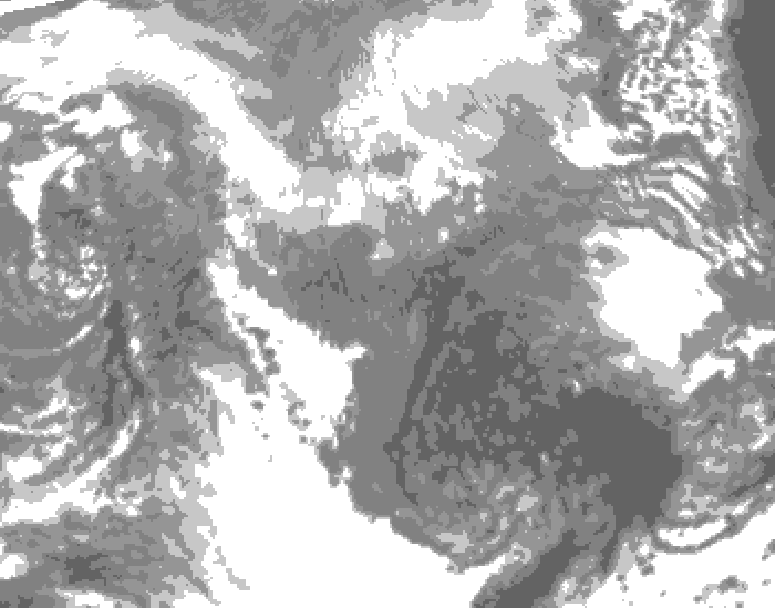 GDPS total cloud 234 hour forecast chart for Canada based on 2026/03/28 0000Z data