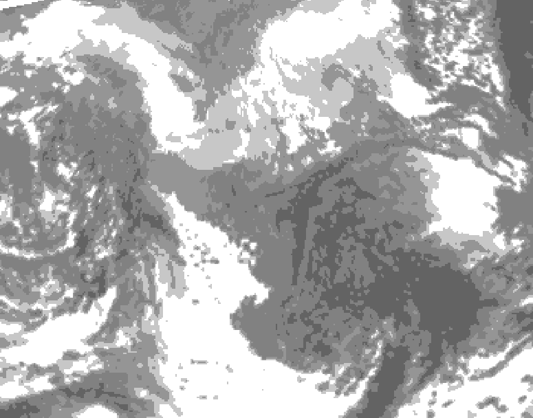 GDPS total cloud 240 hour forecast chart for Canada based on 2026/03/28 0000Z data