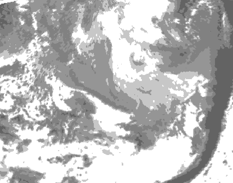 GDPS total cloud 012 hour forecast chart for Canada based on 2026/03/28 1200Z data