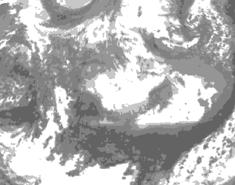 GDPS total cloud 144 hour forecast chart for Canada based on 2026/03/28 1200Z data
