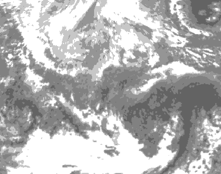 GDPS total cloud 216 hour forecast chart for Canada based on 2026/03/28 1200Z data