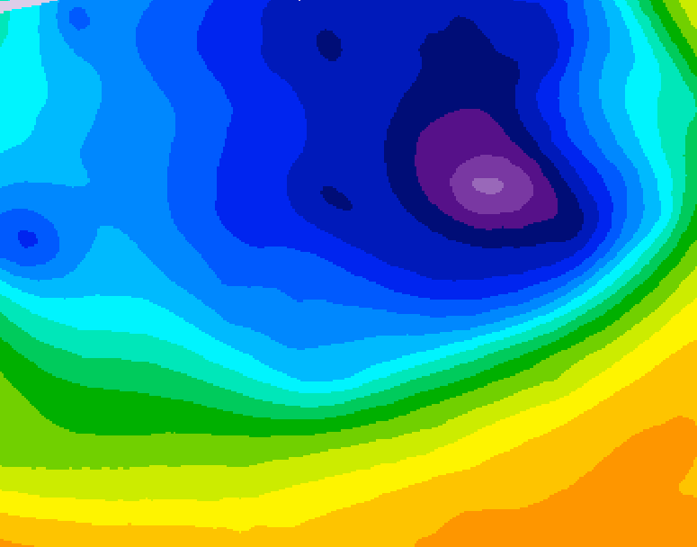 GDPS 500 millibar geopotential height 066 hour forecast chart for Canada based on 2026/03/29 0000Z data