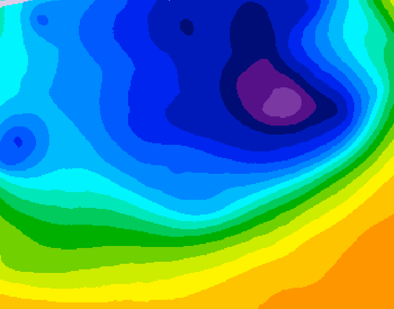 GDPS 500 millibar geopotential height 072 hour forecast chart for Canada based on 2026/03/29 0000Z data