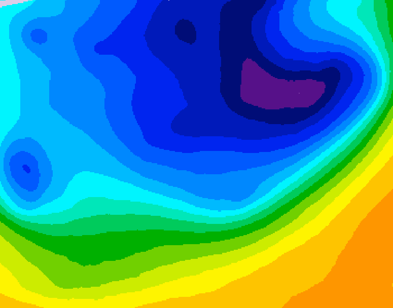 GDPS 500 millibar geopotential height 084 hour forecast chart for Canada based on 2026/03/29 0000Z data