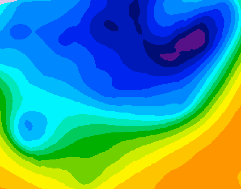 GDPS 500 millibar geopotential height 102 hour forecast chart for Canada based on 2026/03/29 0000Z data