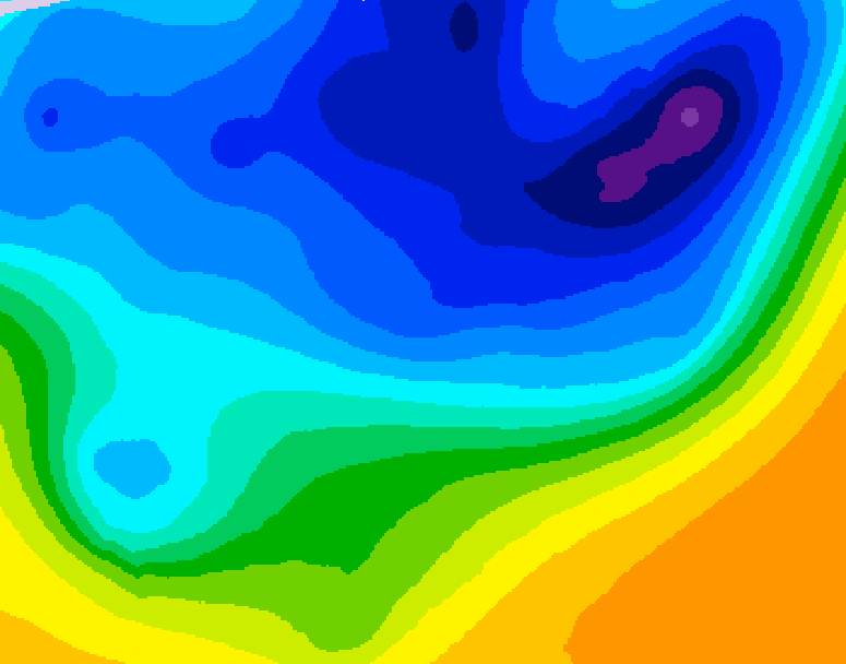 GDPS 500 millibar geopotential height 108 hour forecast chart for Canada based on 2026/03/29 0000Z data