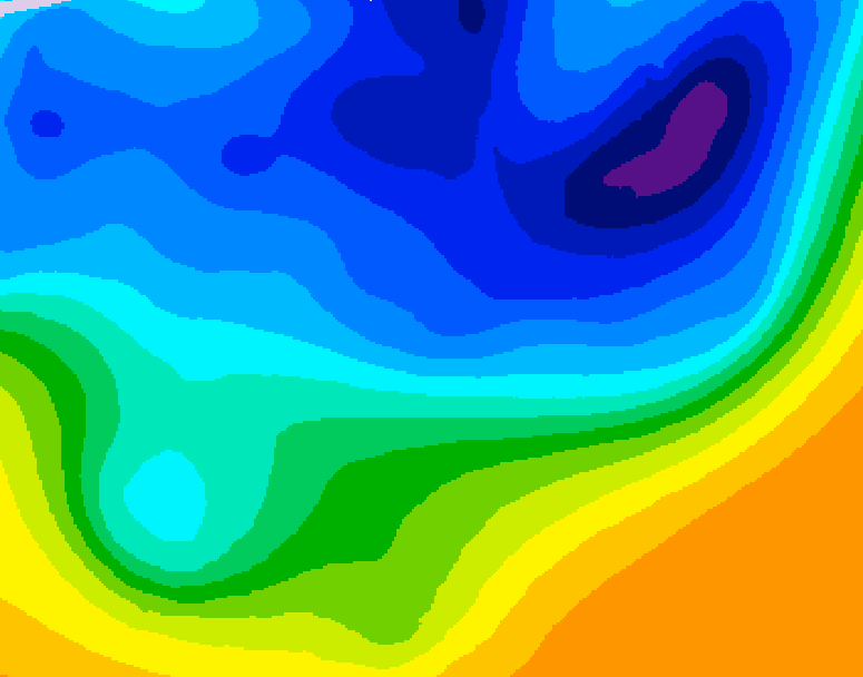 GDPS 500 millibar geopotential height 114 hour forecast chart for Canada based on 2026/03/29 0000Z data