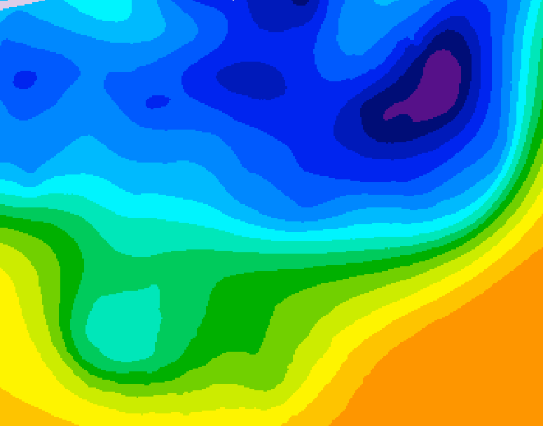 GDPS 500 millibar geopotential height 120 hour forecast chart for Canada based on 2026/03/29 0000Z data