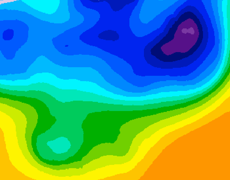 GDPS 500 millibar geopotential height 126 hour forecast chart for Canada based on 2026/03/29 0000Z data