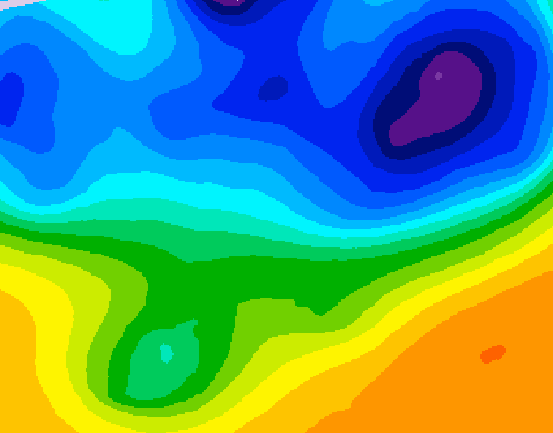 GDPS 500 millibar geopotential height 138 hour forecast chart for Canada based on 2026/03/29 0000Z data