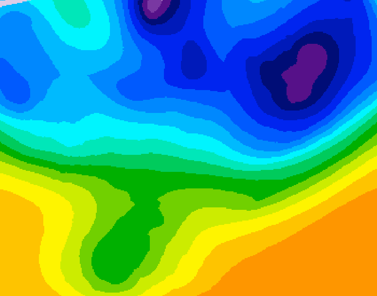 GDPS 500 millibar geopotential height 150 hour forecast chart for Canada based on 2026/03/29 0000Z data