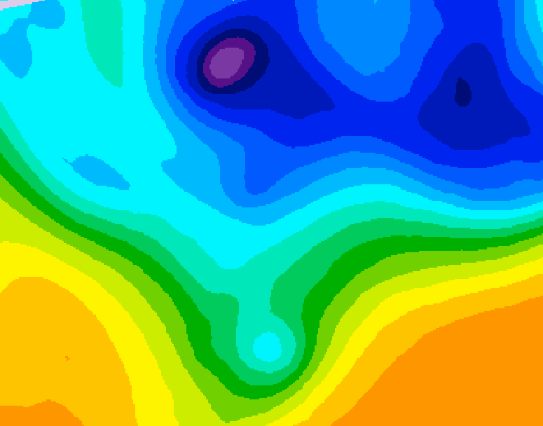 GDPS 500 millibar geopotential height 186 hour forecast chart for Canada based on 2026/03/29 0000Z data