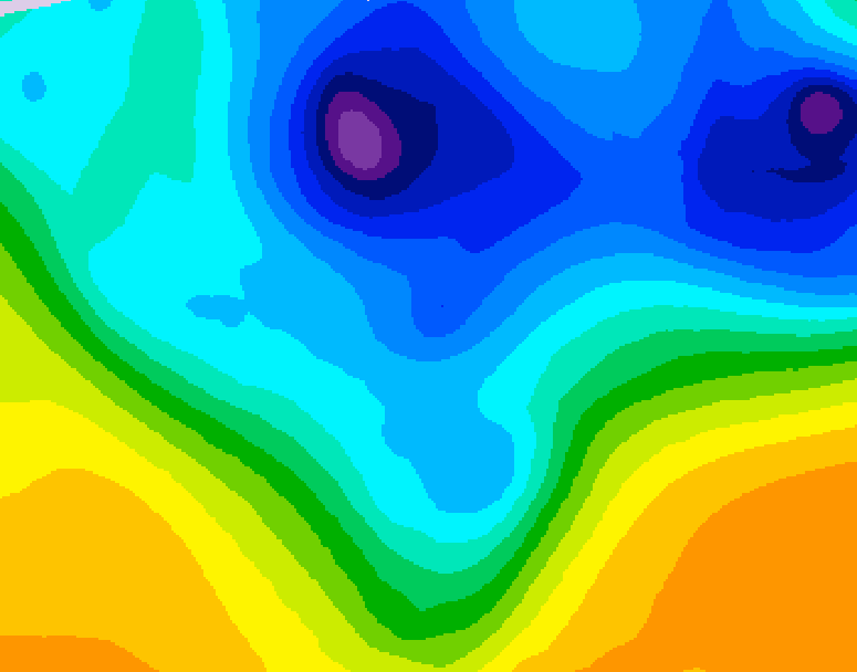 GDPS 500 millibar geopotential height 198 hour forecast chart for Canada based on 2026/03/29 0000Z data