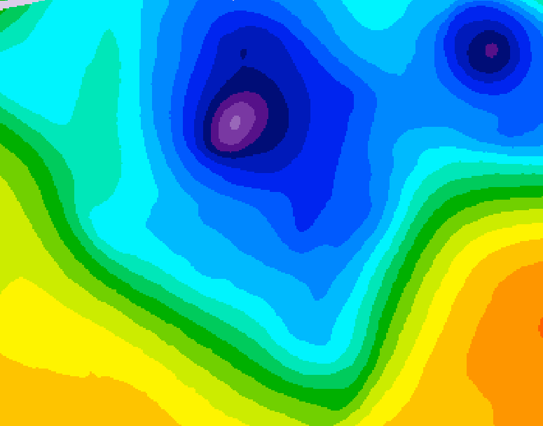 GDPS 500 millibar geopotential height 216 hour forecast chart for Canada based on 2026/03/29 0000Z data