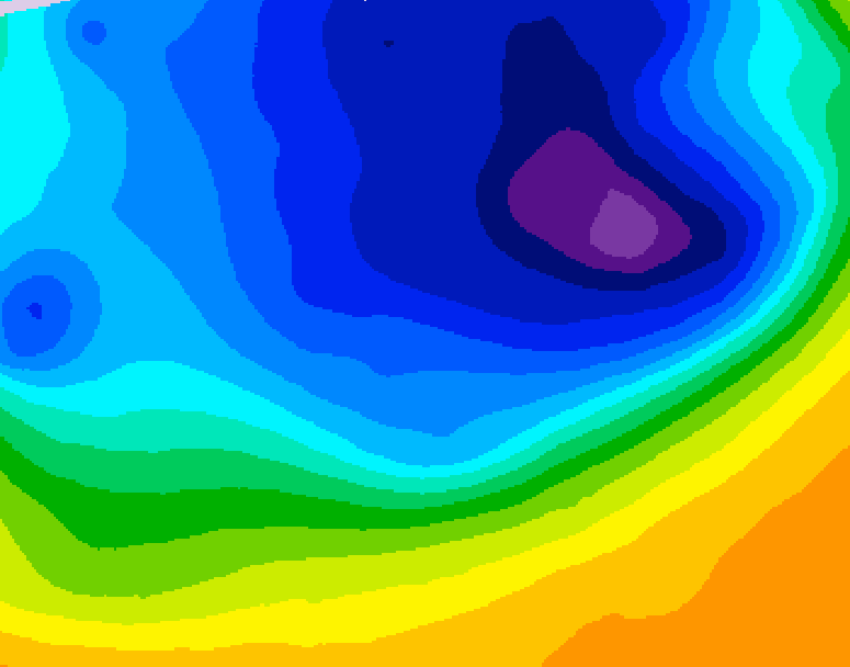 GDPS 500 millibar geopotential height 060 hour forecast chart for Canada based on 2026/03/29 1200Z data
