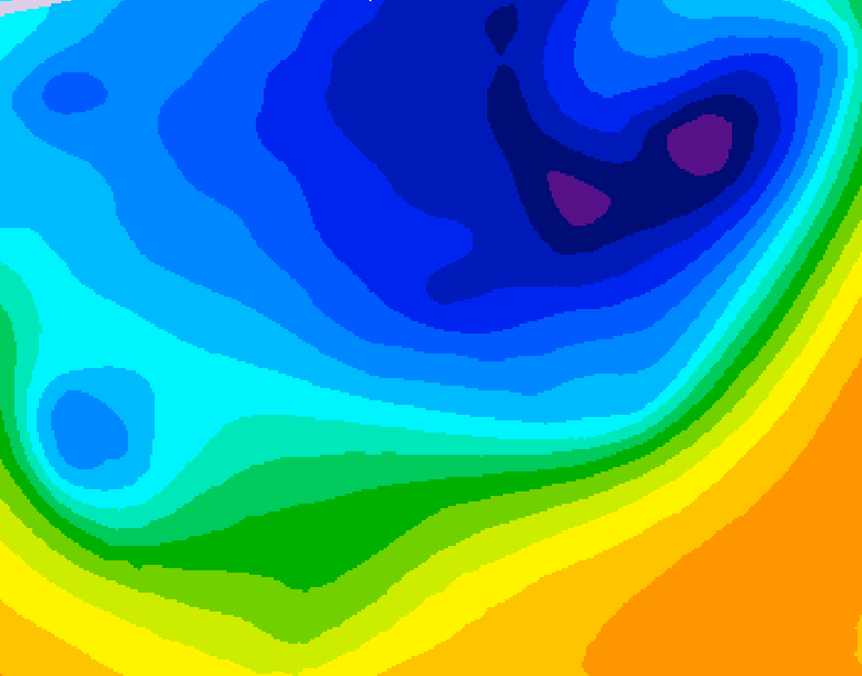 GDPS 500 millibar geopotential height 084 hour forecast chart for Canada based on 2026/03/29 1200Z data