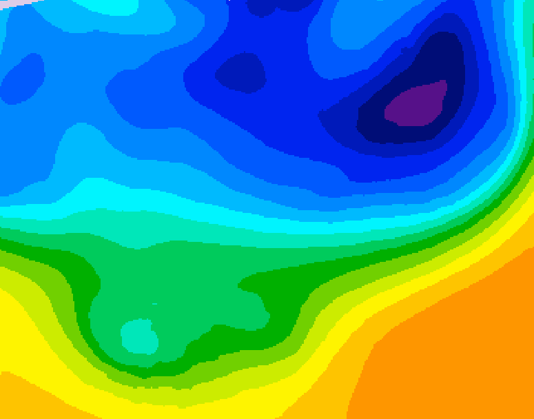 GDPS 500 millibar geopotential height 108 hour forecast chart for Canada based on 2026/03/29 1200Z data