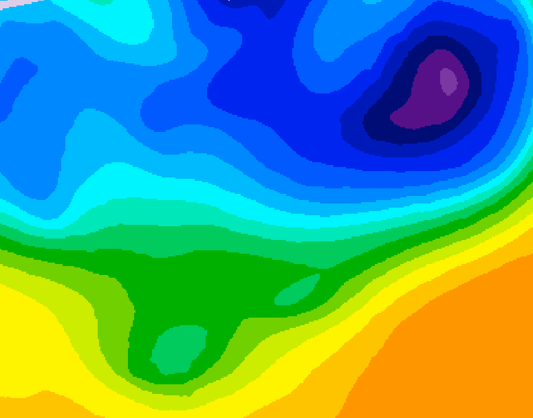 GDPS 500 millibar geopotential height 120 hour forecast chart for Canada based on 2026/03/29 1200Z data