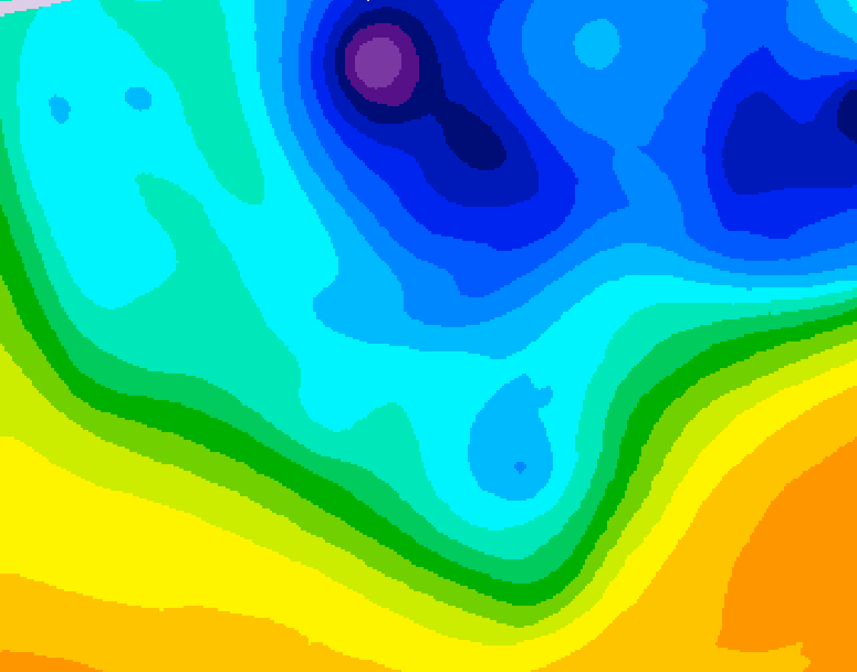GDPS 500 millibar geopotential height 180 hour forecast chart for Canada based on 2026/03/29 1200Z data