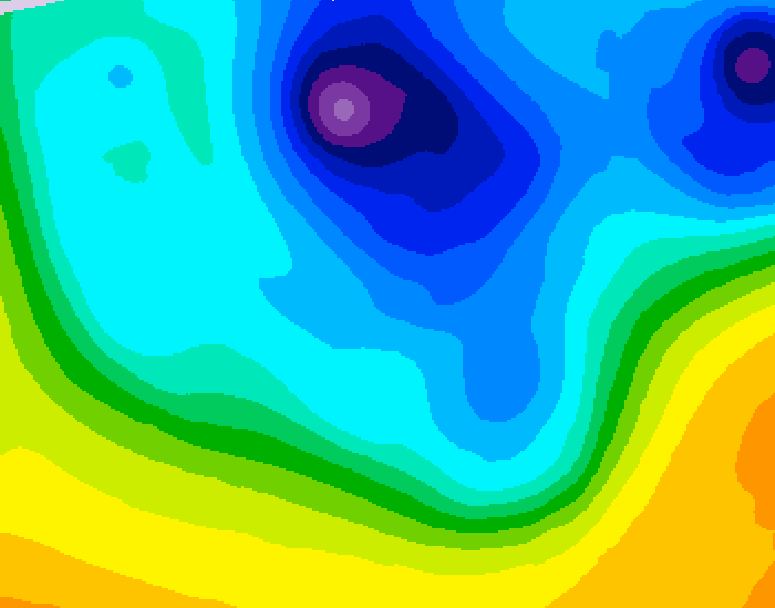 GDPS 500 millibar geopotential height 192 hour forecast chart for Canada based on 2026/03/29 1200Z data